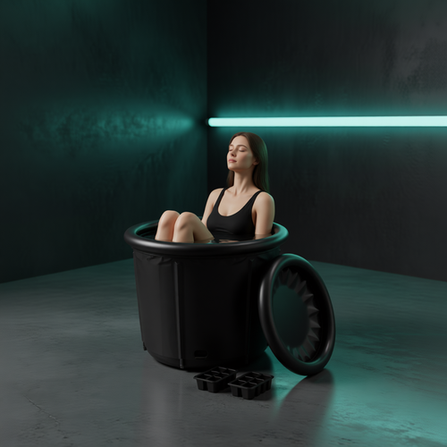 Version Complet — séance de bain froid dans le bassin tout noir Thermasuite