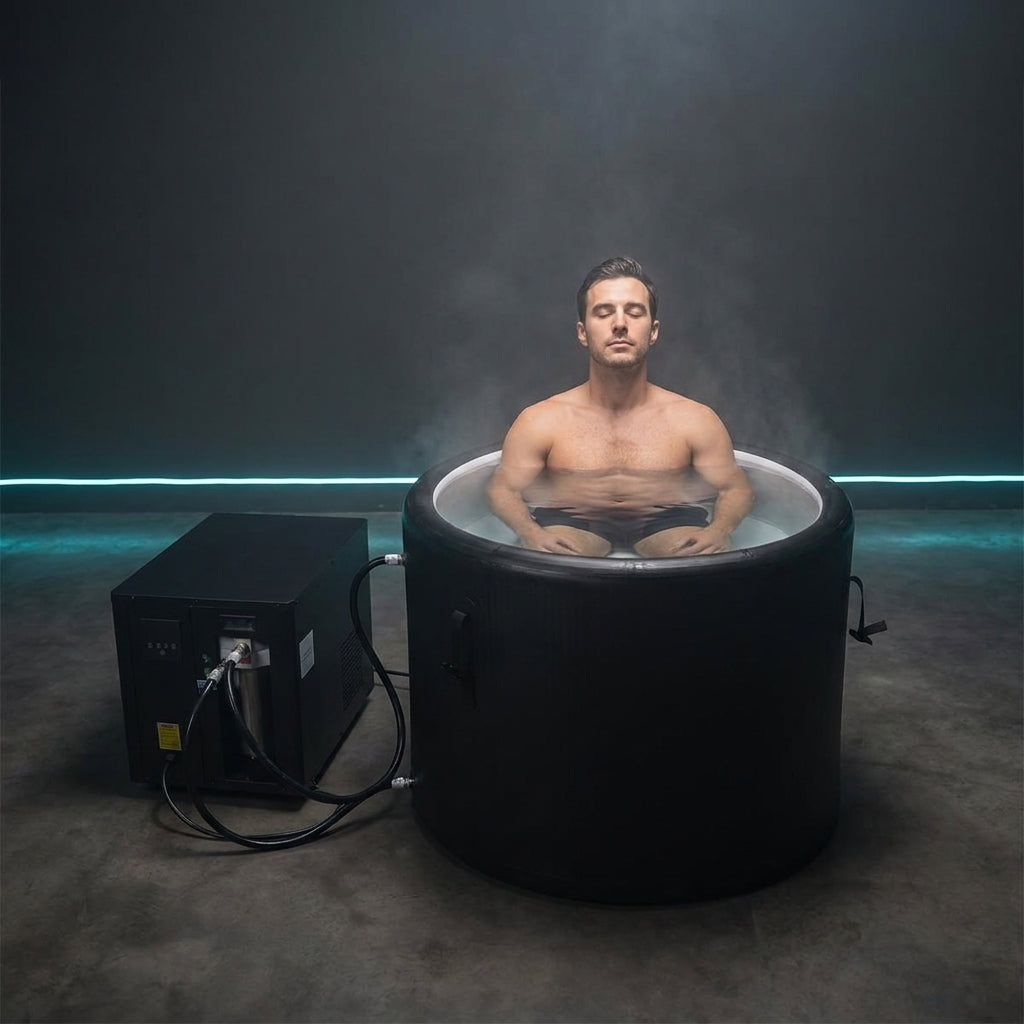 Séance de bain froid dans la suite de récupération Thermasuite