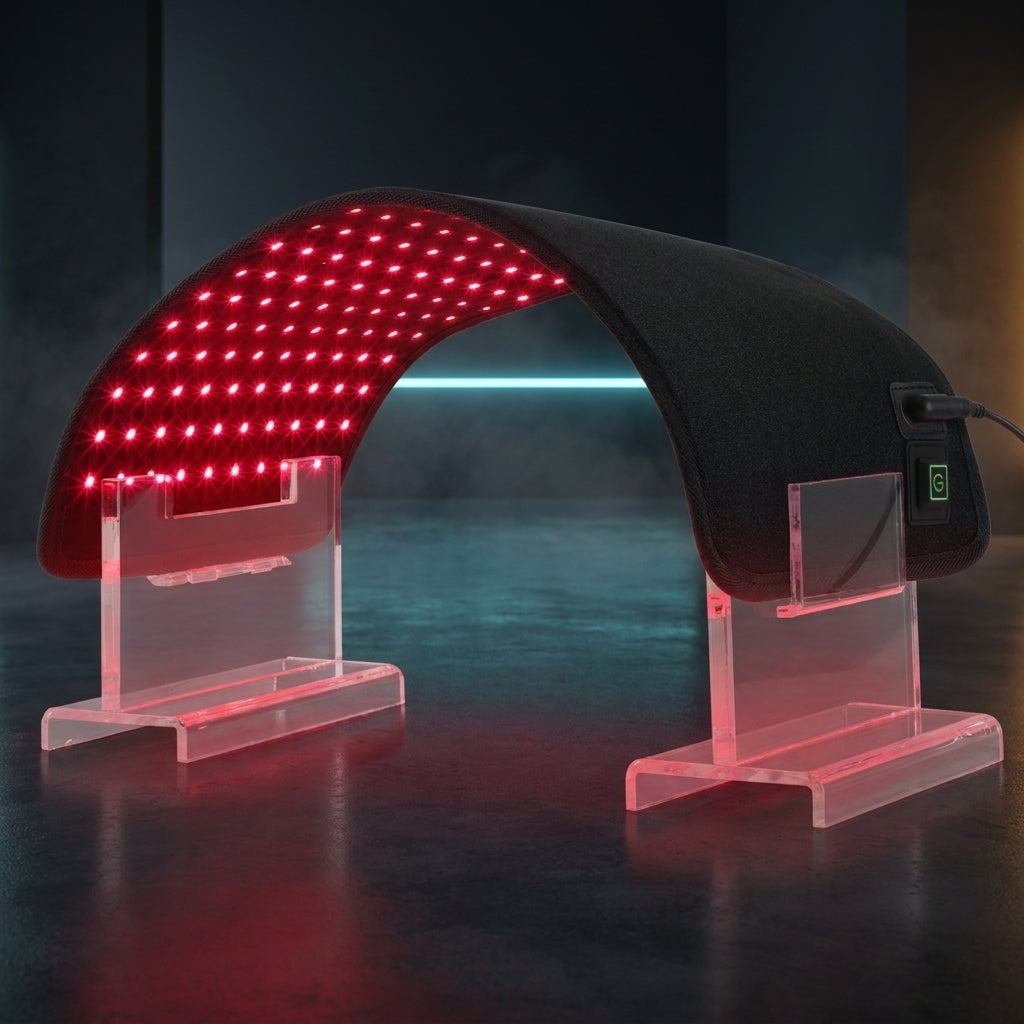 Tapis de luminothérapie LED flexible Thermasuite sur son support