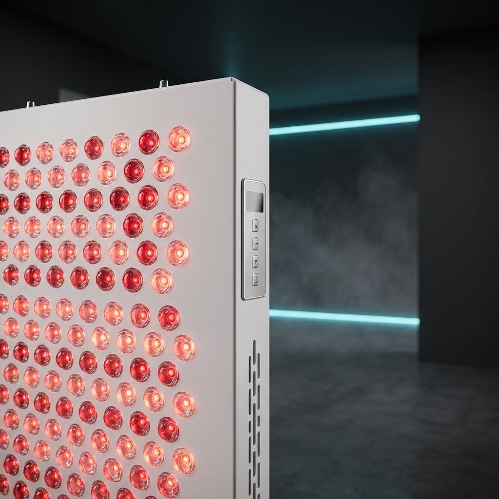 LED rouges et infrarouges et écran de commande du panneau Thermasuite