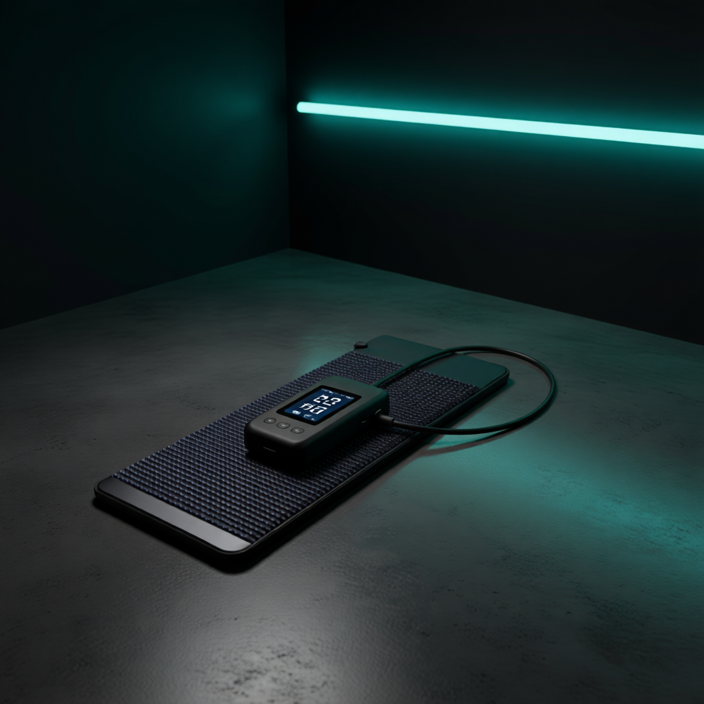 Boîtier de commande du tapis infrarouge PEMF Thermasuite : température et minuterie