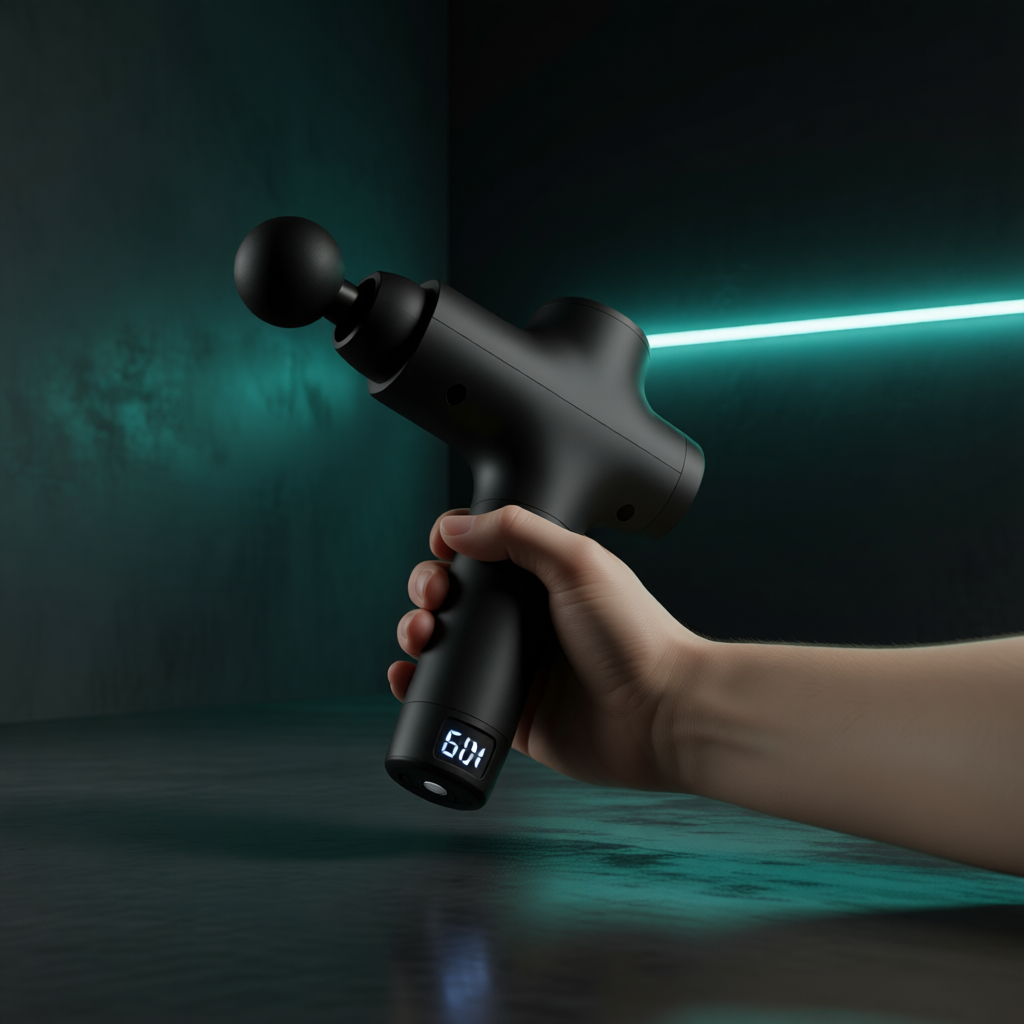 Écran tactile du pistolet de massage Thermasuite : vitesse et batterie