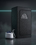 Cabine sauna vapeur Thermasuite noire 172 cm avec son générateur de vapeur