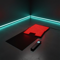 Tapis lumière rouge corps entier Thermasuite 180 × 80 cm, LED 660 et 850 nm allumées